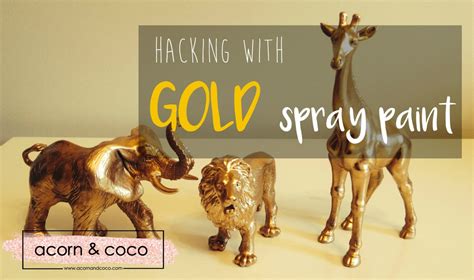 Hacking With Gold Spray Paint Acornandcoco
