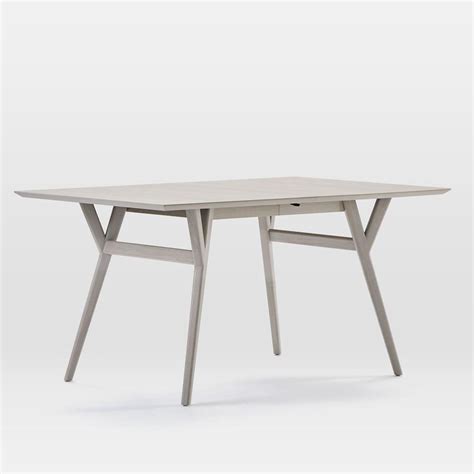 Logan expandable dining table $1,299 clearance $1,104.15. Mid-Century Expandable Dining Table - Pebble | west elm ...
