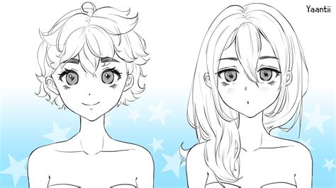 How To Draw Female Hairstyles Anime And Manga Basics Yanting Sun