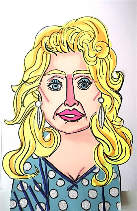 Dolly Parton A4 Original Collage 220gsm White Paper Etsy