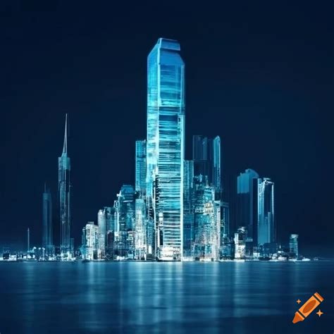 Crystal Cityscape With Stunning Buildings