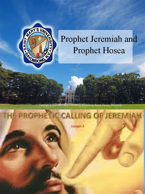 The Prophets Jeremiah And Hosea Messengers Of Gods Love Judgment And