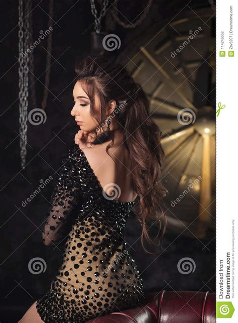 Fashion Studio Photo Of Gorgeous Sensual Latina Woman With Perfect