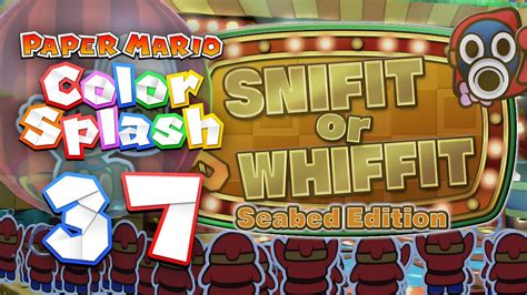 Paper Mario Color Splash 37 Snifit Or Whiffit Seabed Edition