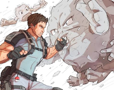 No Boulder Strong Enough For Chris Redfield Chris Redfield Punching A