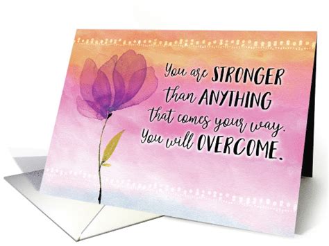 Encouragement You Are Stronger Than Anything That Comes Your Way Card