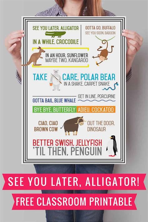 Feelgood — see you later alligator 04:00. see you later alligator {free printable} - Cooker and a Looker