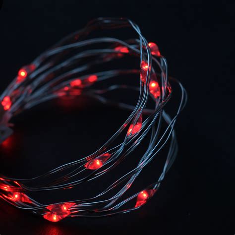 Northlight 18ct Micro Led Fairy String Lights Red 425 Ultra Thin