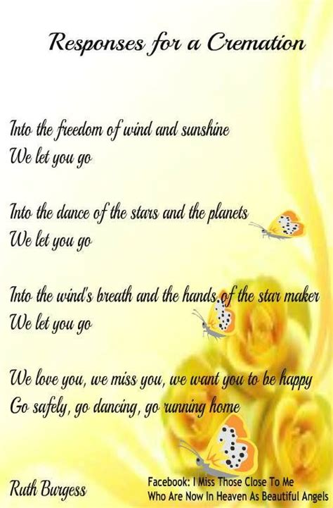 Responses For A Cremation Grief Poems Grief Quotes Son Quotes Sweet