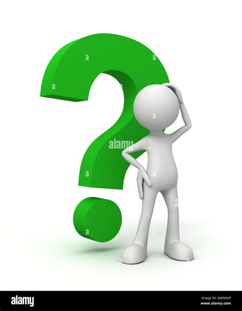 Question Mark And Man Concept 3d Illustration Stock Photo Alamy