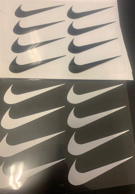 Nike Swoosh No Words Iron On Patch Decals Or Inches Etsy