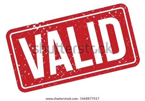Valid Rubber Stamp Valid Rubber Grunge Stock Vector Royalty Free