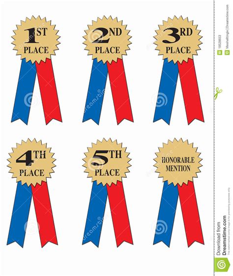 1st 2nd 3rd 4th Ribbon Fourth Clipart Clipart Suggest How To