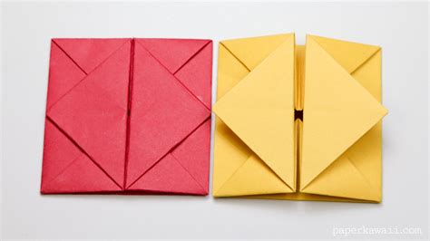 Origami Envelope Box Instructions Origami Envelope Easy Origami