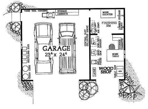 Garage Floor Plans With Workshop