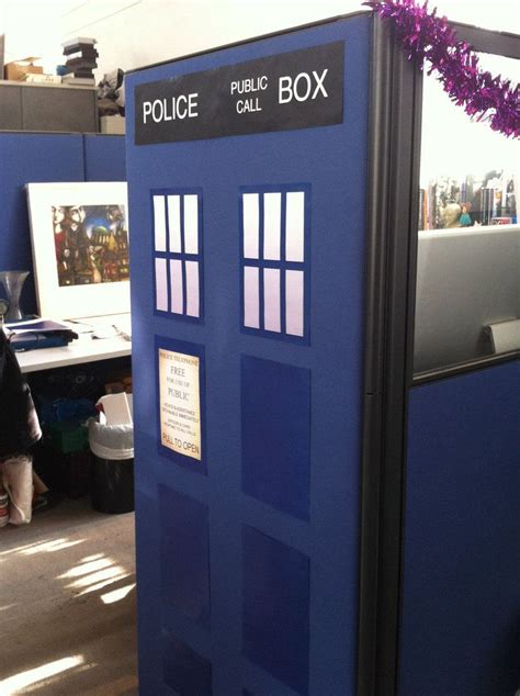 I So Want To Do This To My Cube Doctor Who Tardis Cubicle Cubicle