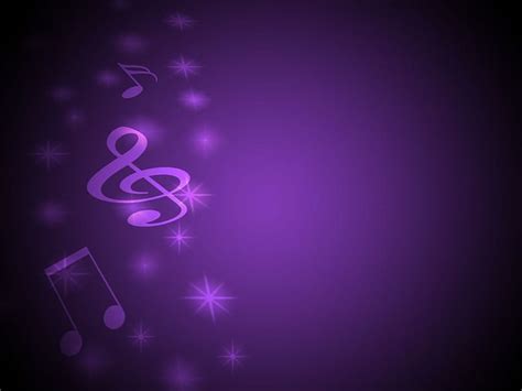 Purple Music Notes Wallpaper