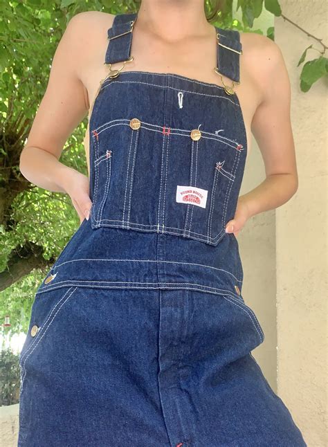 Vintage Round House Overalls Etsy In 2021 90s Fashion Overalls