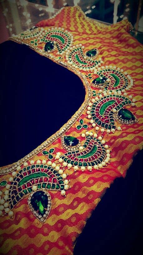 Kundan Work Tambour Embroidery Types Of Embroidery Embroidery