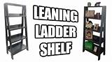 Diy Leaning Ladder Shelf