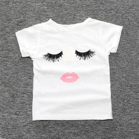 Summer Cotton New Baby Girl White T Shirt Infant Clothes Girls Cute