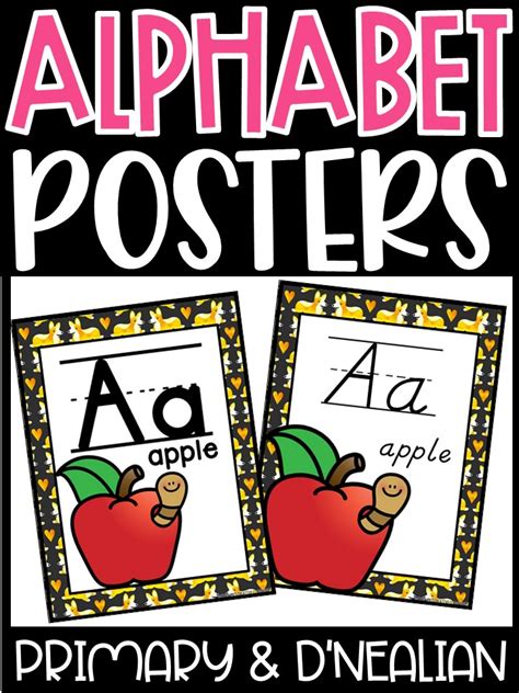 Alphabet Posters Corgi Décor Carolyns Creative Classroom
