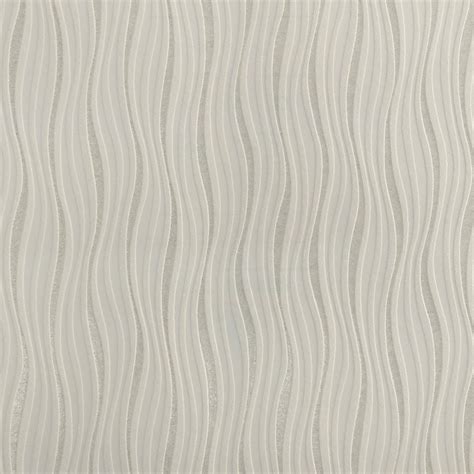 Sample Rasch Luxe Wave Stripe Pattern Metallic Silver Glitter