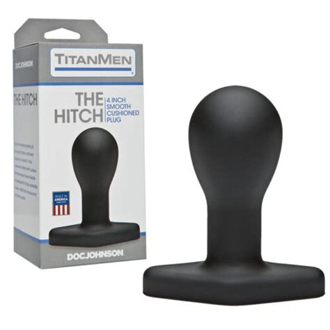 Titanmen The Hitch Black Wearable Anal Butt Plug Sex Toy 782421031091