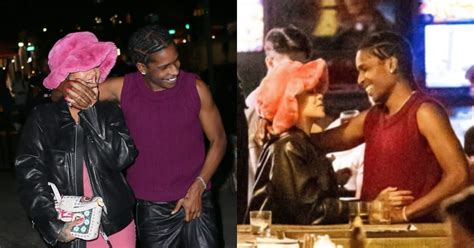 Rihanna Boyfriend Asap Rocky Spotted Displaying Enviable Pda While On
