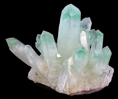 Quartz Crystal Cluster With Fuchsite Madagascar Minerals And