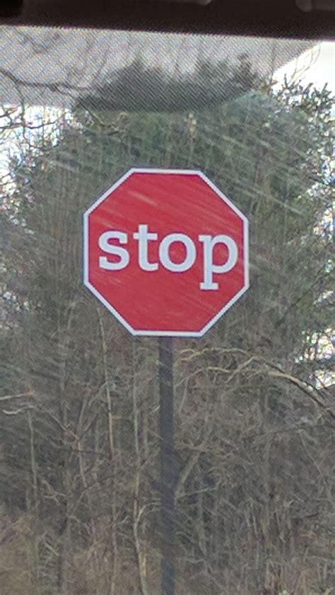 Fuel A Lowercase Stop Sign It Should Be All Capitalized And Not