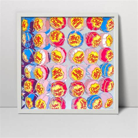 Chupa Chups Graphic Art Kitchen Original Artwork Lollipop Wall Etsy