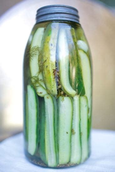 Cucumbers can also be pickled in vinegar or frozen for long term storage of up to a year. You Can Pickle That: the Universal Pickle Recipe - Real ...