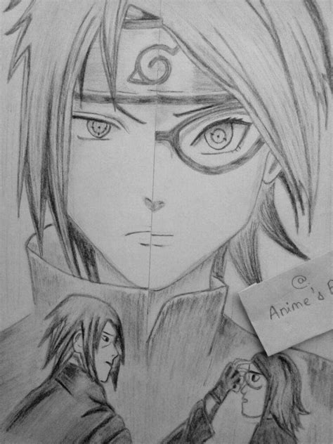 Images Of Naruto Half Face Drawing