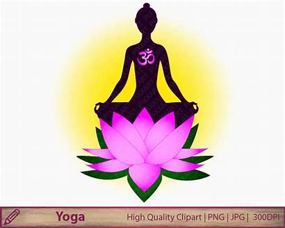 Zen Clipart Yoga Lotus Meditation Woman Buddha
