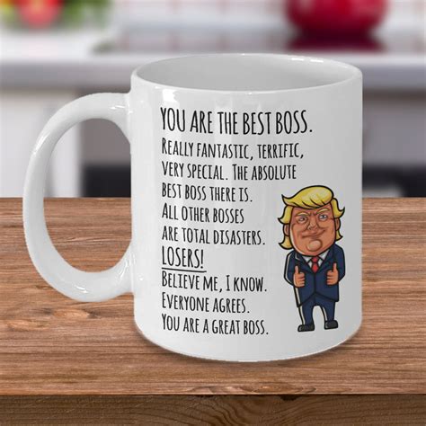 Funny Donald Trump Mug Boss Coffee Mug Gag Gift For Trump Etsy