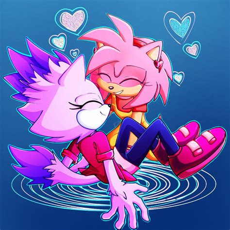 10188 Safe Artistdamnletyuchka Amy Rose Blaze The Cat Cat