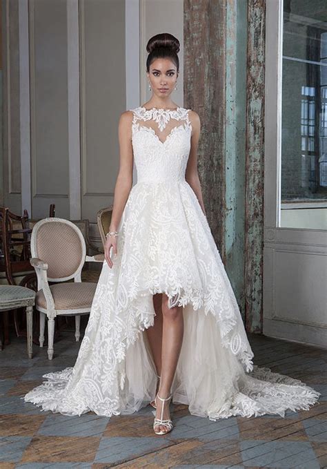 Gorgeous Illusion Neckline Wedding Dresses Weddingomania