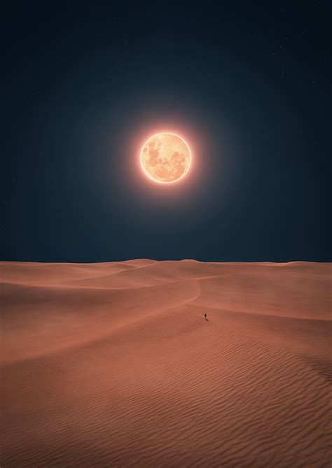 3440x1440px Free Download Hd Wallpaper Moon Desert Landscape