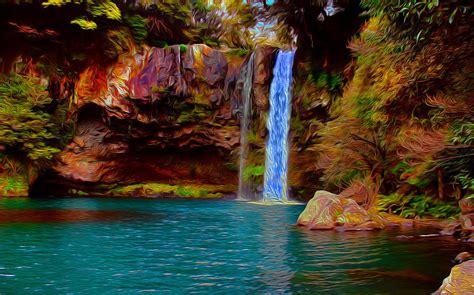 Surreal Waterfall Photograph By Ron Fleishman