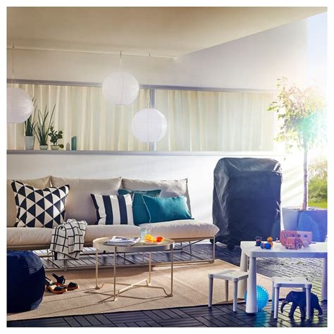 Rechnungskauf, zahlung mit paypal, mastercard, visa oder sofortüberweisung. HAVSTEN 3er-Sofa, drinnen/draußen - ohne Armlehnen/beige ...