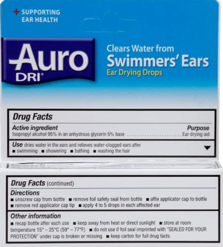 Auro Dri® Ear Drying Drops 1 Fl Oz Harris Teeter