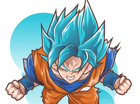 Goku Super Saiyan Blue By Deepak Bhatt On Dribbble