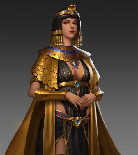 埃及艳后~ huxiao egypt concept art egyptian fashion egyptian goddess art