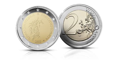 Newest Finnish 2 Euro Commemorative Coin Climate Research In Finland