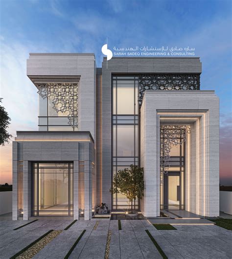500 M Private Villa Kuwait Sarah Sadeq Architects Fachada Sobrado