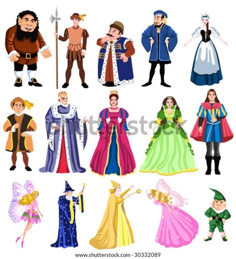 Fairy Tales Characters Stock Vector Royalty Free 30332089