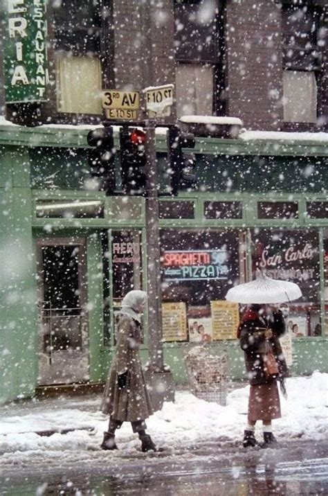 摄影 风雪中的纽约 ｜索尔·雷特saul Leiter