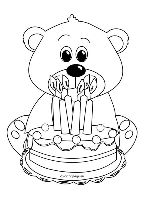 cute teddy bear coloring picture coloring page