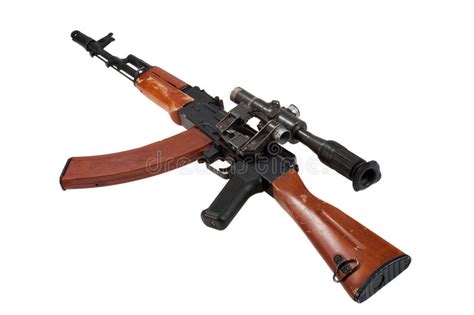 Ak 47 Kalashnikov And Sniper Stock Photo Image Of Sports Rifle